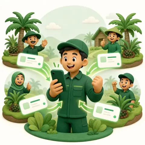Ilustrasi peluang order dari petani
